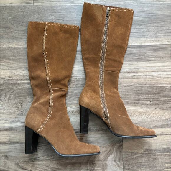 Ellemenno Knee High Leather Boots Women's Size 8.5 - Picture 6 of 8